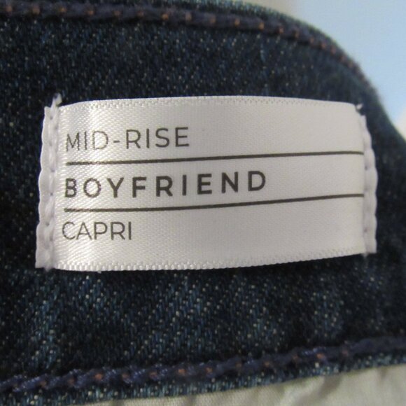 NWT Lane Bryant Boyfriend Capri Jeans Women Size 22 Mid Rise Denim Elastic Waist - Picture 6 of 11